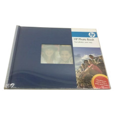 HP Q8789A | Photo Book 12 Capacity 11-inch x 8.5-inch Refillable Indigo Cloth Cover
