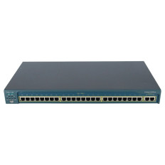 Cisco WS-C2950T-24= | Catalyst 2950 Series C2950T-24 24 x RJ-45 Ports 10/100Base-TX + 2 x GE RJ-45 Ports Layer 2 Managed Rack-mountable Fast Ethernet Network Switch