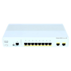 Cisco WS-C2960CPD-8PT-L-WS | Catalyst 2960C Series 2960CPD-8PT-L 8 x 10/100Base-TX RJ-45 PoE and 2 x 1G RJ-45 PoE+ Uplink Ports Layer 2 Managed Fast Ethernet Network Switch