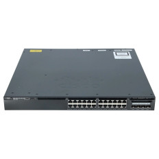 Cisco WS-C3650-24PS-E= | Catalyst 3650 Series 3650-24PS 24 x RJ-45 Ports PoE+ 10/100/1000Base-T + 4 x SFP Ports Layer 3 Managed Rack-mountable Gigabit Ethernet Network Switch