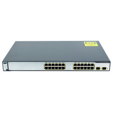 Cisco WS-C3750-24TS-S-V10 | Catalyst 3750 Series 3750-24TS 24 x RJ-45 Ports 10/100Base-TX + 2 x SFP Ports Layer 3 Managed Rack-mountable Fast Ethernet Network Switch