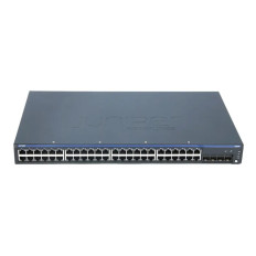 Juniper COMX210BRA | 48-Ports 10/ 100/ 1000Base-T Gigabit Ethernet Switch with 4x SFP GbE Uplink Ports and 100 W AC Power Supply