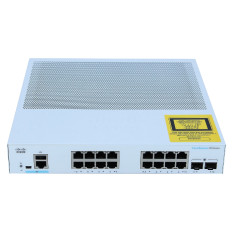 Cisco CBS250-16T-2G-NA | Business 250 CBS250-16P-2G 16 x Ports PoE+ 10/100/1000Base-T + 2 SFP Ports Layer 2 Managed Rack-mountable Gigabit Ethernet Network Switch