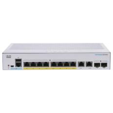 Cisco CBS250-8FP-E-2G-NA | Business 250 CBS250-8FP-E-2G 8 x Ports PoE+ 10/100/1000Base-T + 2 SFP Ports Layer 2 Managed Rack-mountable Gigabit Ethernet Network Switch
