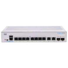 Cisco CBS250-8T-E-2G-NA-RF | Business 250 Series 8 x Ports 1000Base-T + 2 x Ports Combo SFP 1U Rack-mountable Layer 3 Managed Smart Switch