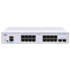 Cisco CBS350-16T-E-2G-AR | Business 350 Series CBS350-16T-E-2G 16 x Ports 10/100/1000Base-T + 2 x SFP Ports Layer 3 Managed Rack-mountable Gigabit Ethernet Network Switch