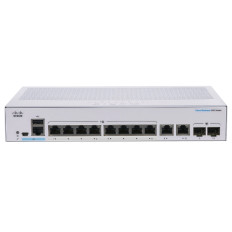Cisco CBS350-8T-E-2G-NA-RF | Business 350 Series CBS350-8T-E-2G 8 x RJ-45 Ports 10/100/1000Base-T 2 x Combo SFP Ports Layer 3 Managed Rack-mountable Gigabit Ethernet Network Switch