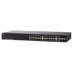 Cisco SF350-24-K9-NA | Small Business 350 Series SF350-24 24 x Ports 10/100Base-T + 2 x Ports Copper Combo SFP + 2 x Ports SFP Layer 3 Managed Fast Ethernet Network Switch