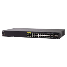 Cisco SF350-24MP-K9 | Small Business SF350-24MP POE+ 24 x Ports 10/100Base-T + 2 x SFP Ports Layer 3 Fast Ethernet Switch