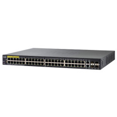 Cisco SF350-48MP-K9-EU | Small Business 350 Series SF350-48MP 48 x Ports PoE+ 10/100Base-TX + 2 x Combo RJ-45/SFP Ports + 2 x SFP (mini-GBIC) Ports Layer 3 Managed Rack-Mountable Fast Ethernet Network Switch