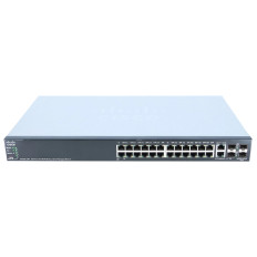 Cisco SF500-24P-K9-CN-RF | Small Business 500 Series SF500-24P 24 x Ports PoE+ 10/100Base-TX + 2 x Ports Combo SFP + 2 x Ports SFP Rack-mountable Layer 3 Managed Fast Ethernet Network Switch