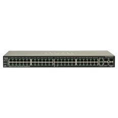 Cisco SF500-48-K9-NA | Small Business 500 Series 48 x RJ-45 Ports PoE 10/100Base-TX + 2 x Combo Gigabit SFP Ports + 2 x SFP Ports Layer 3 Managed Rack-mountable Stackable Fast Ethernet Network Switch