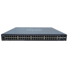 Cisco SF500-48MP-K9-NA | Small Business 500 Series 48 x RJ-45 Ports PoE 10/100Base-TX + 2 x Combo Gigabit SFP Ports + 2 x SFP Ports Layer 3 Managed Rack-mountable Stackable Fast Ethernet Network Switch