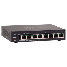 Cisco SG250-08-K9-NA | Small Business 250 Series SG250-08 8 x Ports PoE+ 10/100/1000Base-T Rack-Mountable Layer 2 Managed Gigabit Ethernet Network Switch