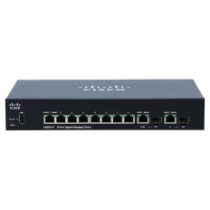 Cisco SG350-10-K9-KR | SG350-10 Ethernet Switch - 10 Ports - Manageable - Gigabit Ethernet - 10/100/1000Base-T, 1000Base-X - 3 Layer Supported - Mod