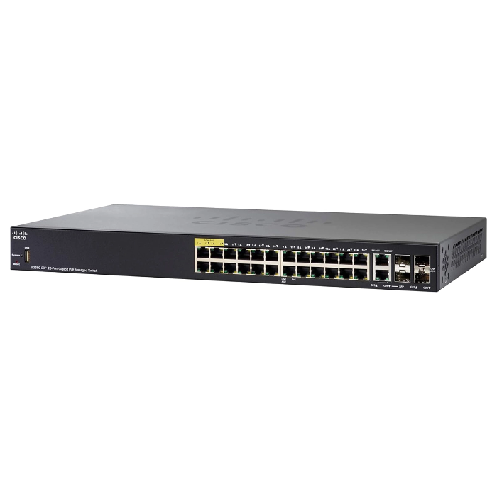 SG350-28P-K9-NA Cisco Small Business 350 Series SG350-28P 24 x Ports ...