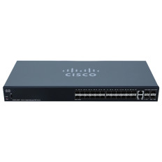 Cisco SG350-28SFP-K9-NA | Small Business 350 Series SG350-28SFP 24 x Ports SFP 10/100/1000Base-T + 2 x Ports Copper Combo SFP + 2 x Ports SFP Rack-Mountable Layer 3 Managed Gigabit Ethernet Network Switch