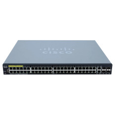 Cisco SG350-52P | Small Business 350 Series 48 x Ports PoE+ 10/100/1000Base-T + 2 x Ports SFP Layer 3 Managed Rack-mountable Gigabit Ethernet Network Switch