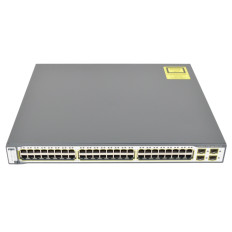 Cisco WS-C3750-48PS-E= | Catalyst 3750 Series 3750-48PS 48 x RJ-45 Ports PoE+ 10/100Base-TX + 4 x SFP Ports Layer 3 managed Rack-mountable Fast Ethernet Network Switch