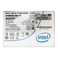 Intel SSDPE2KX020T7F | P4500 Series 2TB Multi-Level Cell PCI Express NVMe 3.0 x4 2.5-Inch Solid State Drive