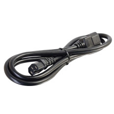 C2G 10362 | 15ft Locking C14 To C13 10A 250V Power Cord Black - TAA Compliant