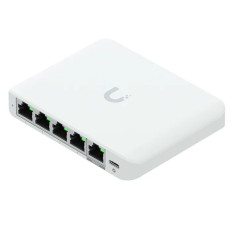 Ubiquiti USW-FLEX-2.5G-5 | Compact, 5-Port 2.5G Switch that can be Powered with PoE or a USB-C Adapter