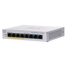 Cisco CBS110-8PP-D-UK-RF | Small Business 110 Series CBS110-8PP 4 x Ports PoE 10/100/1000Base-T + 4 x Ports 1000Base-T Layer 2 Unmanaged Desktop Gigabit Ethernet Network Switch