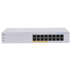 Cisco CBS110-16PP | Business 110 Series 8 x RJ-45 Ports PoE 10/100/1000Base-T 8 x RJ-45 Ports Layer 2 Unmanaged Rack-mountable Gigabit Ethernet Network Switch