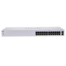 Cisco CBS110-24PP-NA | Business 110 Series CBS110-24PP 10 x Ports 10/100/1000Base-T + 12 x Ports PoE 10/100/1000Base-T + 2 x SFP Ports Layer 2 Unmanaged Rack-mountable Gigabit Ethernet Network Switch