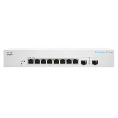Cisco CBS220-8T-E-2G-AR-RF | Business 220 Series CBS220-8T-E-2G 8 x Ports 10/100/1000Base-T + 2 x SFP Ports Layer 2 Managed Rack-mountable Gigabit Ethernet Network Switch