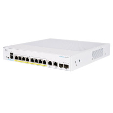 Cisco CBS350-8FP-2G-CN-RF | Business 350 Series 8 x RJ-45 Ports PoE+ 10/100/1000Base-T 2 x Combo SFP Ports Layer 3 Managed Rack-mountable Gigabit Ethernet Network Switch
