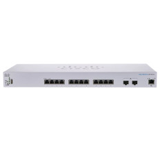 Cisco CBS350-12XT-AR | Business 350 Series CBS350-12XT 12 x RJ-45 Ports 10GBase-T 2 x SFP+ Ports Layer 3 Managed Rack-mountable Gigabit Ethernet Network Switch