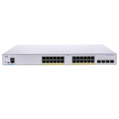 Cisco CBS350-24FP-4X-IN | Business 350 Series CBS350-24FP-4X 24 x RJ-45 Ports PoE+ 10/100/1000Base-T + 4 x SFP+ Ports Layer 3 Managed Rack-mountable Gigabit Ethernet Network Switch