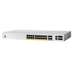 Cisco CBS350-24MGP-4X-BR-RF | Business 350 Series CBS350-24MGP-4X 20 x RJ-45 Ports PoE+ 1000Base-T 4 x RJ-45 Ports PoE+ 2.5GBase-T 2 x Combo RJ-45/SFP+ Ports 2 x SFP+ Ports Layer 3 Managed Rack-Mountable Gigabit Ethernet Network Switch