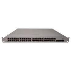 Cisco MS210-48FP | Meraki MS210-48P 48 x Ports PoE+ 10/100/1000Base-T + 4 x SFP uplink Ports Layer 2 Managed 1U Rack-mountable Gigabit Ethernet Network Switch