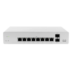 Cisco MS220-8-HW | Meraki MS220 Series MS220-8 8 x RJ-45 Ports 10/100/1000Base-T + 2 x SFP Ports Layer 2 Managed Rack-mountable Gigabit Ethernet Access Switch