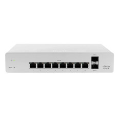 Cisco MS220-8P-HW | Meraki MS220-8P 8 x RJ-45 Ports PoE+ 10/100/1000Base-T + 2 x SFP Uplink Layer 2 Managed Gigabit Ethernet Access Switch