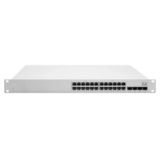 Cisco MS225-24-HW | Meraki MS225-24 24 x Ports 10/100/1000Base-T RJ-45 + 4 x SFP+ Slots 1U Rack-mountable Layer 3 Managed Network Switch