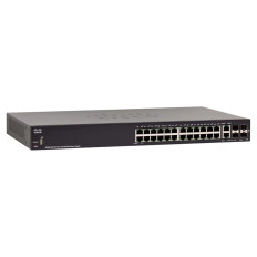 Cisco SF250-24P-K9-NA | Small Business 250 Series SF250-24P 24 x RJ-45 Ports PoE+ 10/100Base-TX + 2 x Combo Gigabit SFP Ports + 2 x SFP Ports Layer 2 Managed 1U Rack-mountable Fast Ethernet Network Switch