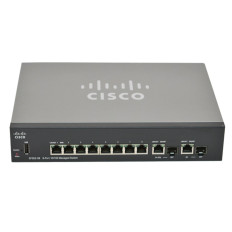 Cisco SF352-08-K9-NA | Small Business 350 Series SF352-08 8 x Ports 10/100Base-T + 2 x Ports Combo SFP Layer 2 Managed Fast Ethernet Network Switch