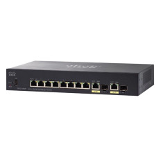 Cisco SF352-08MP-K9-EU | Small Business 350 Series SF352-08MP 8 x RJ-45 Ports PoE+ 10/100Base-T + 2 x SFP Ports Layer 2 Managed Rack-mountable Fast Ethernet Network Switch