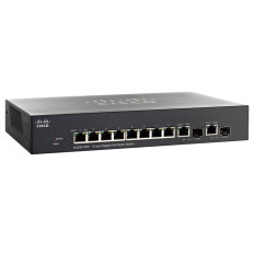 Cisco SG200-10FP-CN | Small Business 200 Series SG200-10FP 8 x Ports PoE 10/100/1000Base-T + 2 x Ports Combo SFP Layer 2 Managed Gigabit Ethernet Network Switch