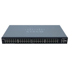 Cisco SG200-50 | Small Business 200 Series 48 x RJ-45 Ports 10/100/1000Base-T + 2 x Combo Gigabit SFP Managed Rack Mountable 1U Gigabit Ethernet Switch