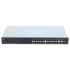 Cisco SG250-26-K9 | Small Business 250 Series SG250-26 24 x Ports 10/100/1000Base-T + 2 x Ports Combo SFP Rack-Mountable Layer 2 Managed Gigabit Ethernet Network Switch