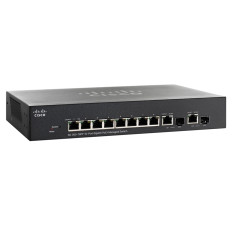 Cisco SG300-10PP-K9-NA-A1 | 10-Ports 10/100/1000 Gigabit PoE Managed Switch