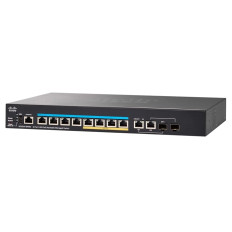 Cisco SG350X-8PMD-K9 | Business 350X Series 8 x Ports 10/100/1000Base-T + 2 x SFP Layer 3 2U Managed Gigabit Ethernet Network Switch