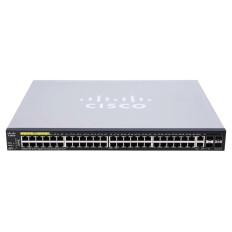 Cisco SG350X-48P-K9-NA | Small Business 350X SG350X-48P PoE+ 48 x Ports 10/100/1000Base-T 4 x SFP Ports+ Layer 3 Stackable Managed Gigabit Ethernet Switch