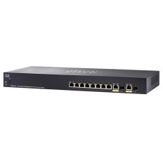 Cisco SG355-10P-K9-EU | Small Business 350 Series SG355-10P 8 x Ports PoE+ 10/100/1000Base-T + 2 x Ports Combo SFP (mini-GBIC) Layer 2 Managed Gigabit Ethernet Network Switch
