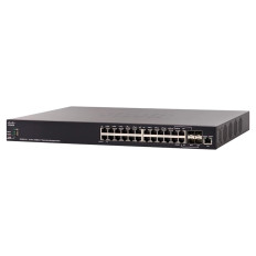 Cisco SX350X-24-K9-BR | Small Business 350X Series SX350X-24 24 x Ports 10GBase-T + 4 x Combo SFP+ Ports Layer 3 Managed Rack-mountable Gigabit Ethernet Stackable Network Switch
