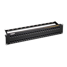Black Box JPM820A | 48 x Ports RJ-45 2U Rack-mountable CAT6 Feed-Through Patch Panel